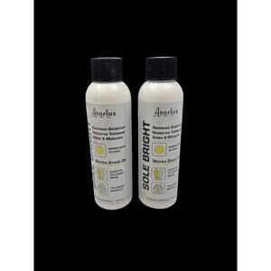 Angelus Sole Bright, Icy Sole Restorer Sauce, Removes Yellowing Lot of 2